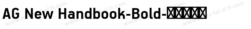 AG New Handbook-Bold字体转换
